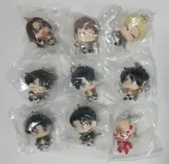 進撃の巨人 ちみキャラ マスコットキーホルダー　ミニフィギュア