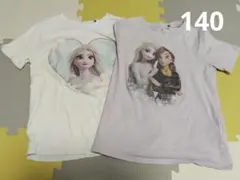 H&M アナと雪の女王 Tシャツ 2枚セット 140cmのサムネイル
