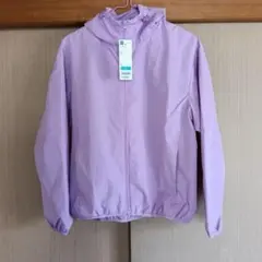 GU フード付きウィンドブレーカー　パープル　L