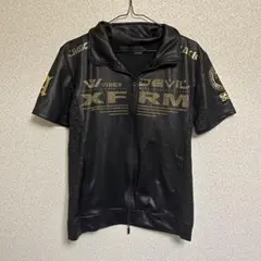 Xfrm 半袖 ジップアップ ジャケット ブラック ゴールド スタッズ 3(L)のサムネイル