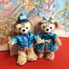 ディズニーシー25周年ぬいぐるみバッジ　ダッフィーぬいバ　シェリーメイぬいバ