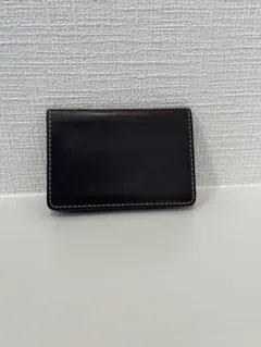 バーニーズニューヨーク 名刺入れ コードバン 手縫い ボルドー 本革