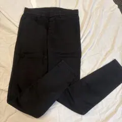 ブラック ストレッチ スキニーパンツ ヒートテック