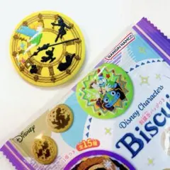 ディズニー　刺繍缶バッジビスケット2
