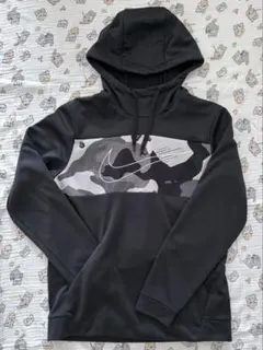 Nike ブラック カモフラージュ パーカー メンズ