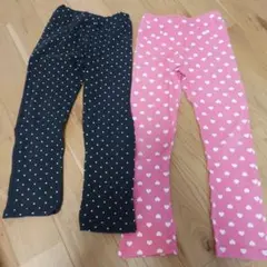 ドット柄レギンス2枚セット 130サイズ