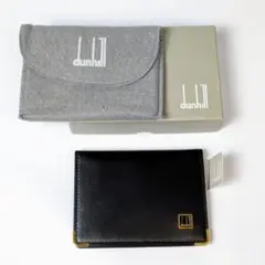 新品 dunhill 名刺入れブラック レザー ダンヒル カードケース