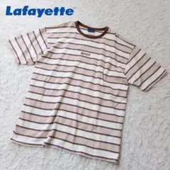 ラファイエット　メンズ　ボーダーTシャツ　センターロゴ　サイズXLのサムネイル