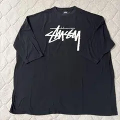 Stüssy レディースTシャツワンピ　チュニック丈　ブラック Mサイズのサムネイル