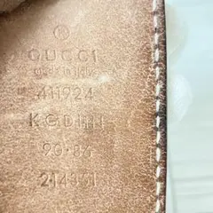 グッチ GUCCI レザー GG スプリーム ベルト シルバー金具 Y790 - メルカリ