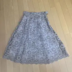 花柄レース フレアスカートのサムネイル