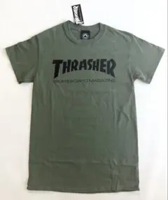 新品 THRASHER マグロゴ Tシャツ S カーキのサムネイル
