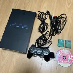【通電OK】PlayStation 2 本体 コントローラー メモリーカード付き