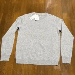 【新品】ユニクロ　UNIQLO カシミヤ100% クルーネックセーターL 長袖