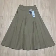 【UNIQLO Uユニクロユー】コットンツイルフレアスカート