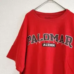 Championチャンピオン オーバーサイズ カレッジロゴ Tシャツ 【Ｌ】赤