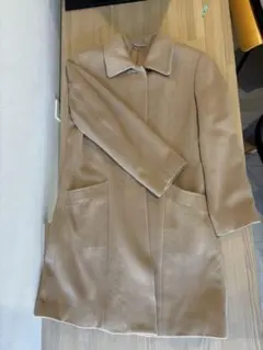 上質 ベージュ ロングコート