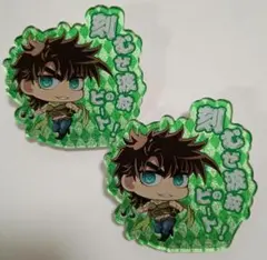 ジョジョワールド３　アクリルバッジ　ジョセフ　２個セット