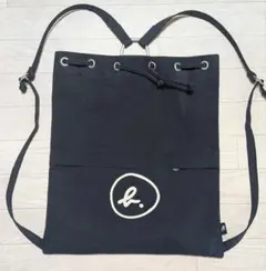 希少　美品　agnes b. ナップサック リュック ブラックのサムネイル