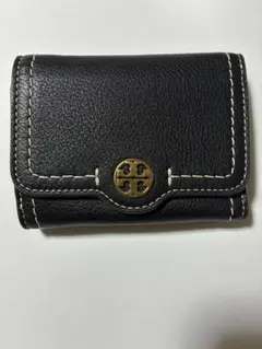 美品　TORYBURCH トリーバーチ　三つ折り財布　黒