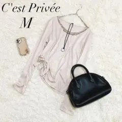 レナウン/カットソー/長袖/コットン混/ピンク/M/トップス/美品✨️