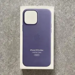 中古 純正 iPhone 13 Pro Max レザーケース ウィステリア