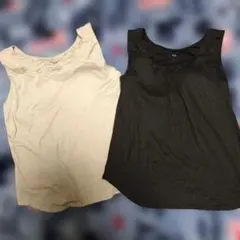 ユニクロ×マメクロゴウチ　ヒートテックブラタンクトップ(シルクブレンド)　2枚