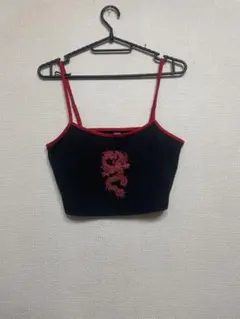 shein クロップトップ　黒色 サイズ:XSのサムネイル