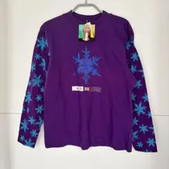 ミチコロンドン 長袖Tシャツ M パープル 雪の結晶 タグ付き 新品のサムネイル