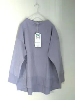 新品tsukuru&Lin byリンネル ラベンダーボトルネック裏起毛スウェット