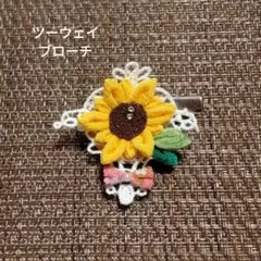 No.1 つまみ細工 ブローチ コサージュ ヘアクリップ アクセサリー