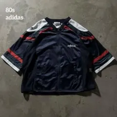 【珍品】1980s adidas トラックジャケット 半袖 夏物 古着
