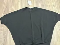 【新品】coca エンボスドルマントップス Lサイズ　ブラック