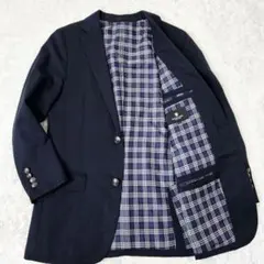 ブラックレーベルクレストブリッジ テーラードジャケット 紺ブレ チェック