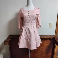 新品タグ付き　夢展望　ビッグおリボン　ミニ丈　ワンピースのサムネイル