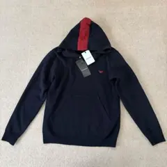 新品　エンポリオ アルマーニ　フード付きニットパーカー　ジュニア　キッズ　175