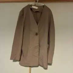TODAYFUL ノーカラージャケット 38 ベージュのサムネイル