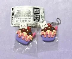 メルヘン工房　おなまえホルダー　ミニチュアラバーマスコット　はなまるおばけ