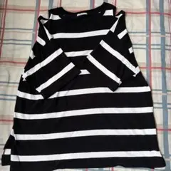 ニコアンド　ボーダー　Tシャツ　カットソー