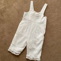 プティマイン　子供服　サロペット　オーバーオール　レース　80cm