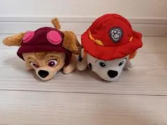 パウ・パトロール ぬいぐるみ スカイとマーシャル