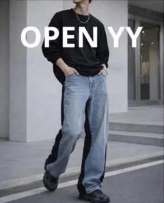 【★新品★】open yy コーデュロイ カジュアルパンツ　デニムジーンズ　脚長のサムネイル
