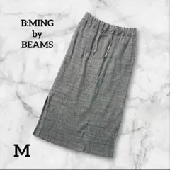 B:MING by BEAMS グレー ストライプ タイトスカートMサイズ