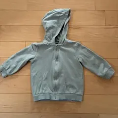 H&M オーガニックコットン ジップアップパーカー 86cmのサムネイル