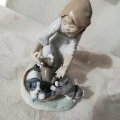 リヤドロ（Lladro リアドロ 陶器人形 置物） 犬と少女 待ってたよ！ リヤドロ（Lladro リアドロ 陶器人形 置物） 犬と少女 大事な電話#ldr