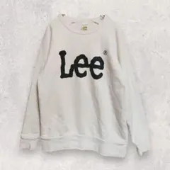 Lee スウェット M ホワイト ビッグロゴ カジュアル レトロ感