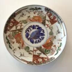 【美品です】　古伊万里　華やかなお皿　珍しいサイズ17センチ2枚セット 美品です】 古伊万里 華やかなお皿 珍しいサイズ17センチ2枚セット