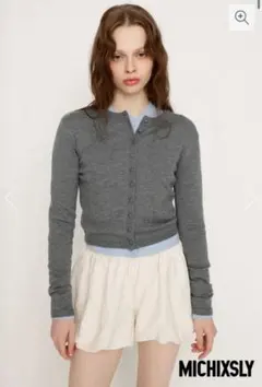 MICHIXSLY BUTTON カーディガン