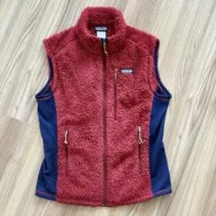 Patagonia フリースベスト M レッド ポーラテック