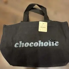 chocoholic トートバッグ 黒のサムネイル
